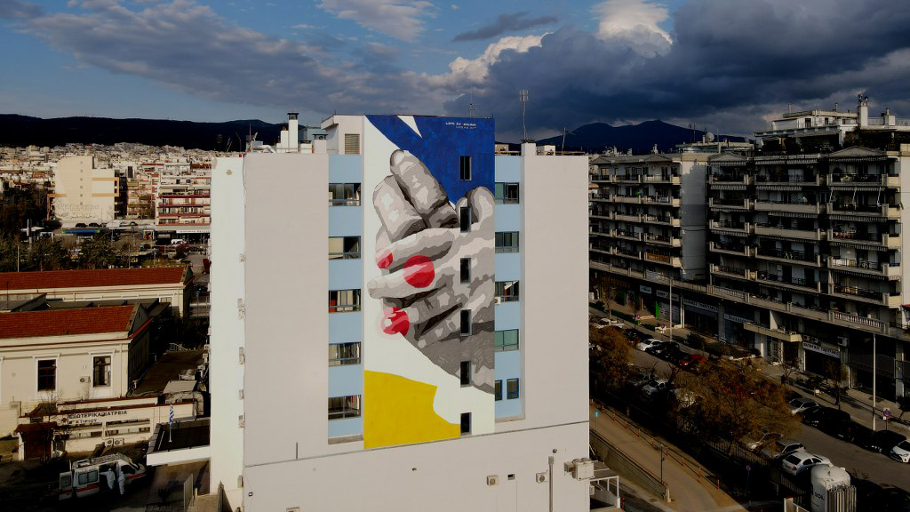 «Ιπποκράτειο» Θεσσαλονίκης: Εντυπωσιακή τοιχογραφία αφιερωμένη στα παιδιά με Χρόνιες Ρευματοπάθειες