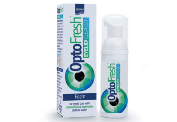 Συσκευασία του προϊόντος OptoFresh EYELID CLEANSER της InterMed
